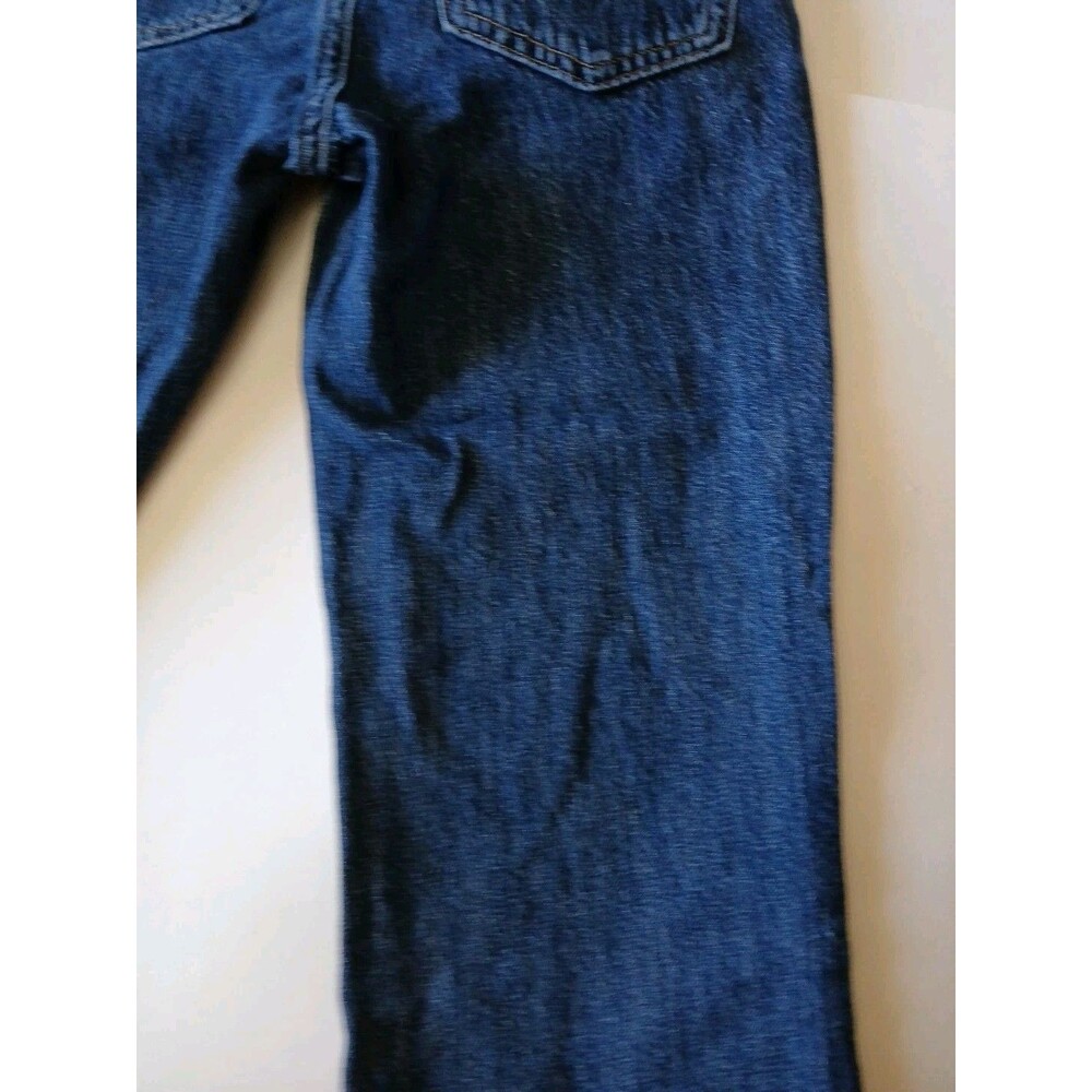 Abercrombie Kids Loose Jeans 5/6 Regular Dark Wash Elastic  Adjustable Waist - Picture 12 of 16